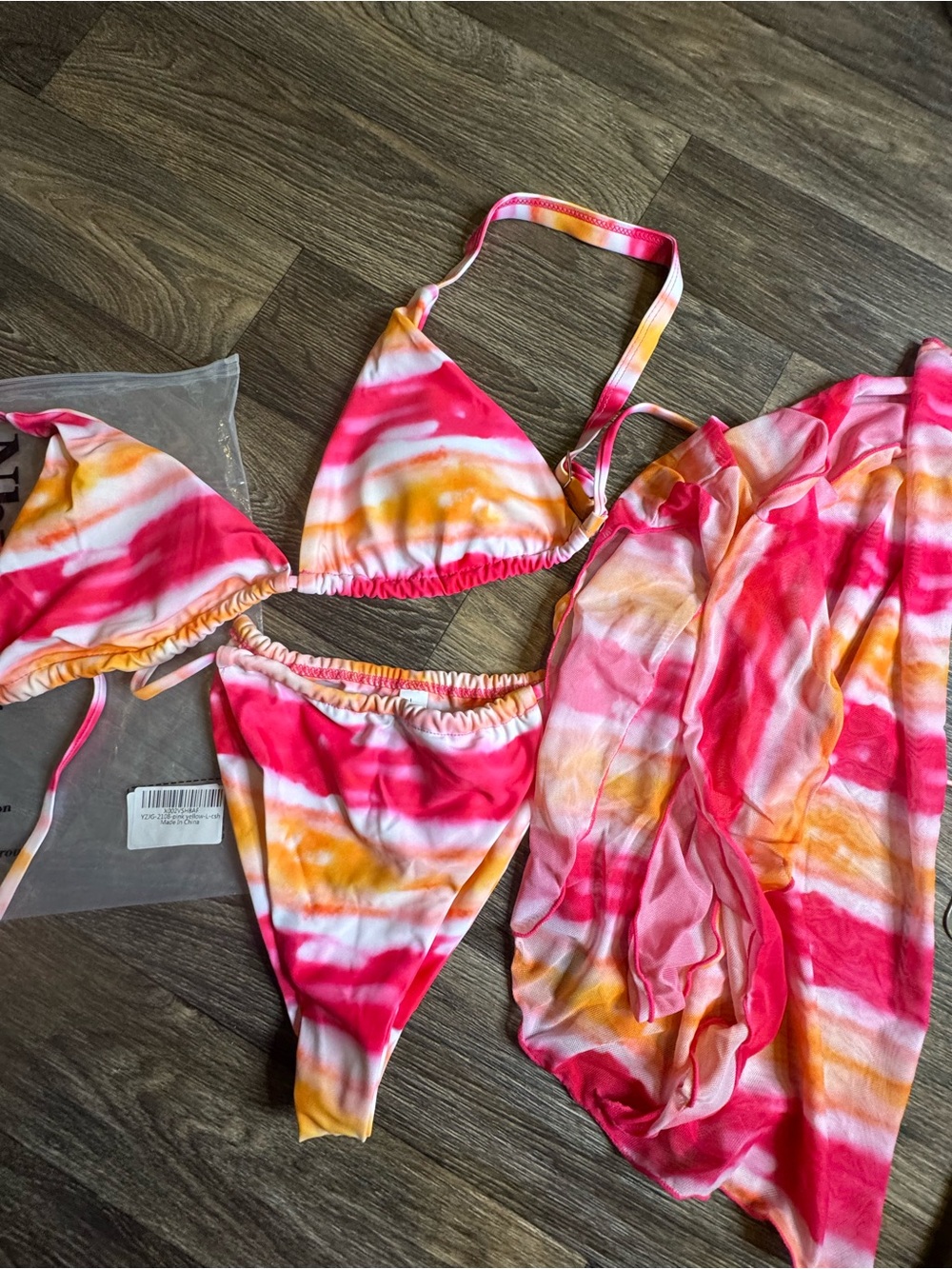 Women’s Matching Bikini Set and Sarong